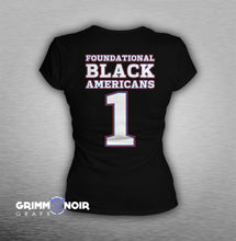 Load image into Gallery viewer, Foundational Black American League NO. 1 Women&#39;s T-Shirt