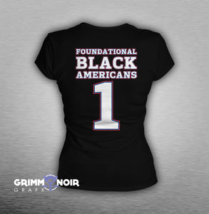 Foundational Black American League NO. 1 Women's T-Shirt